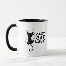 Crazy Chat Lady Mug-Adorable Amoureux de les chats