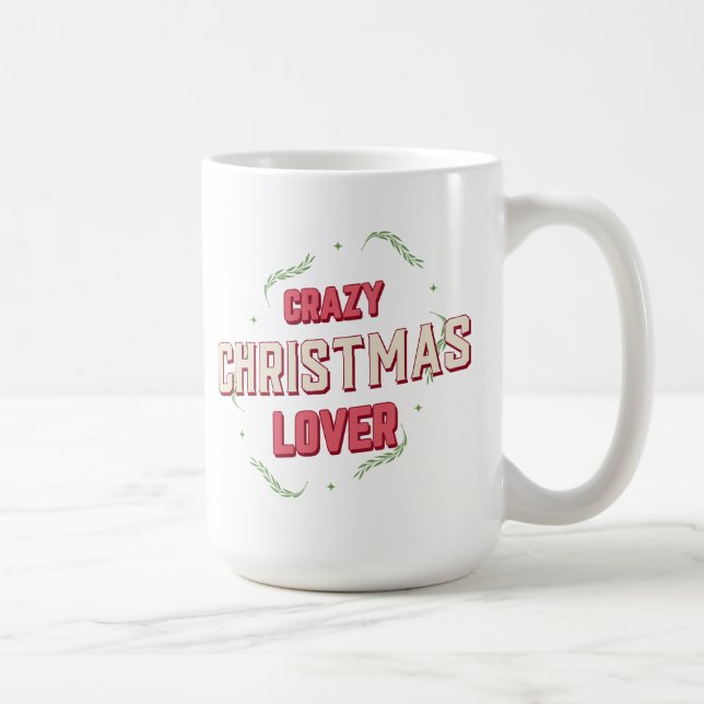Mug Crazy Christmas Lover (Droite)