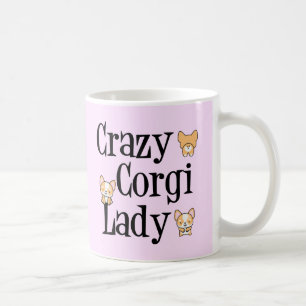 Mug Crazy Corgi Lady Pretty Pembroke Rose