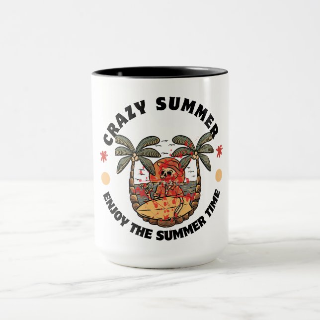 Mug Crazy Summer Skeleton Musique (Centre)