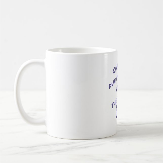 Mug Créancier de Cancer sali avec la fille fausse (Gauche)