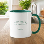 Mug Create Your Own Custom Quote<br><div class="desc">Create your own custom quote coffee mug. Features minimalist customizable typewriter typography.</div>