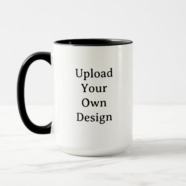 Mug Create Your Own Simple Custom 15 oz Combo (Gauche)