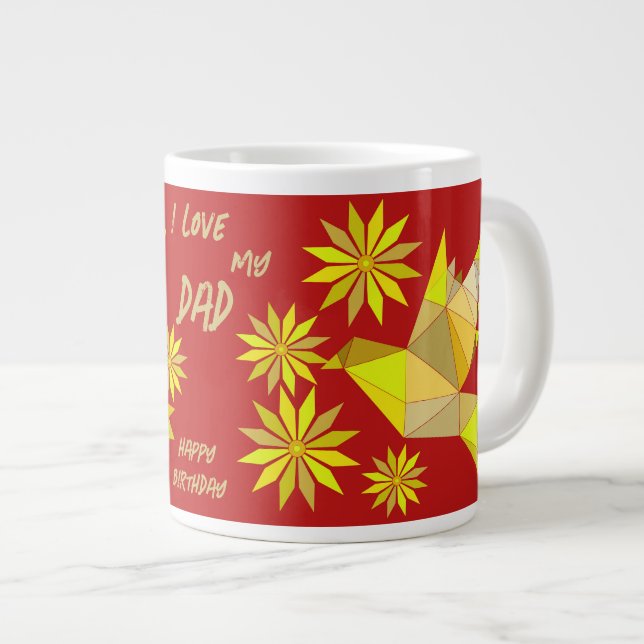 MUG CRÉATIF À THÈME OISEAU POUR CADO POUR PAPA (Devant droit)