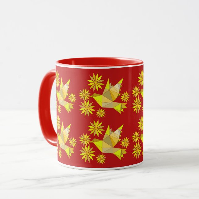 MUG CRÉATIF OISEAU POUR CADOER À QUICONQUE (Devant gauche)