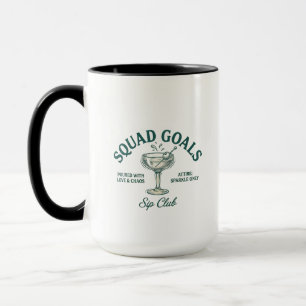 Mug Création amusante de fête de cocktails rétro
