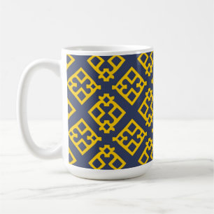 Mug Création audacieuse de café moderne à motifs géomé