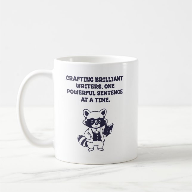 Mug Création de brillants écrivains, une phrase puissa (Gauche)