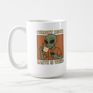 Mug Création de café d'alien amusant
