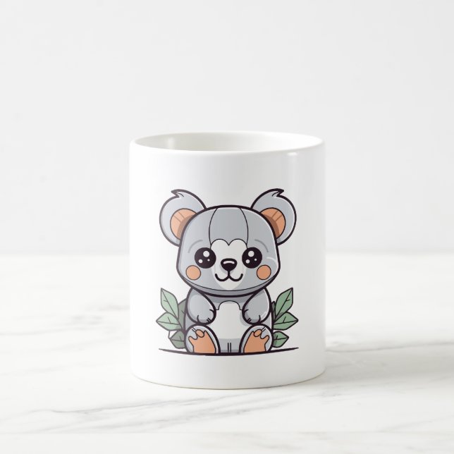 Mug Création de Koala Vector Magique Kawaii (Centre)