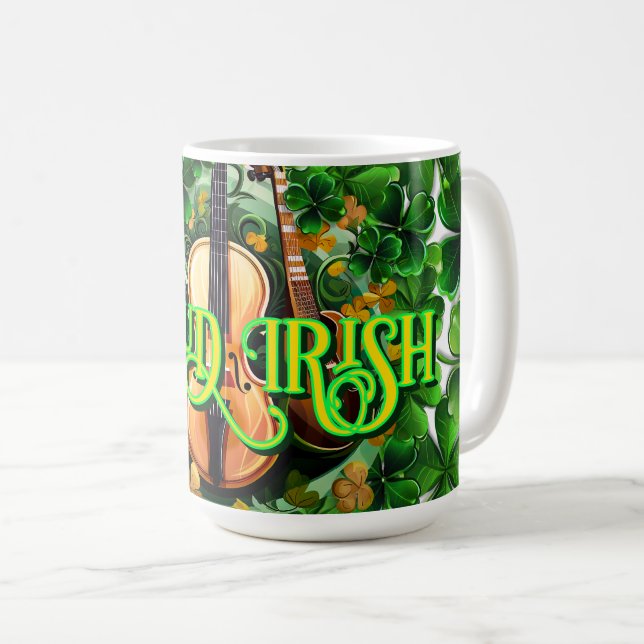 Mug Création de musicien irlandais fier (Devant droit)