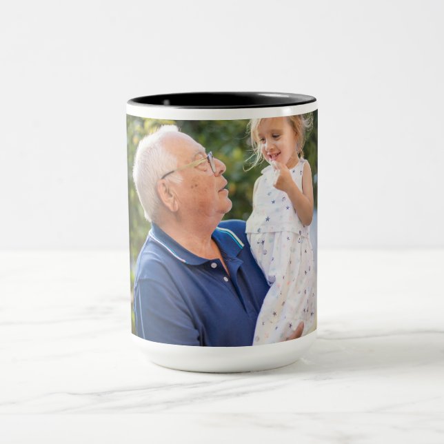 Mug Création personnalisée avec photo intégrale (Centre)