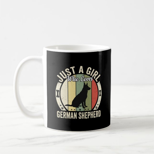 Mug Création pour fille amoureuse de Berger Allemand ( (Gauche)