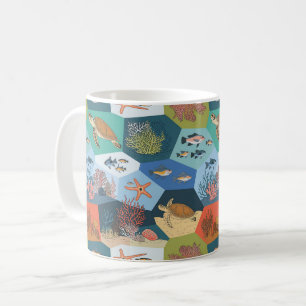 Mug Création sous-marine Conception de collage