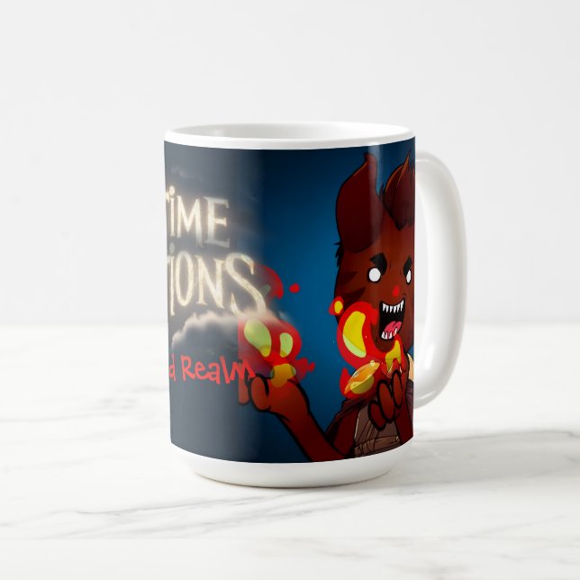 Mug Créations de l'heure du coucher Royaume Lucide Dém (Devant droit)