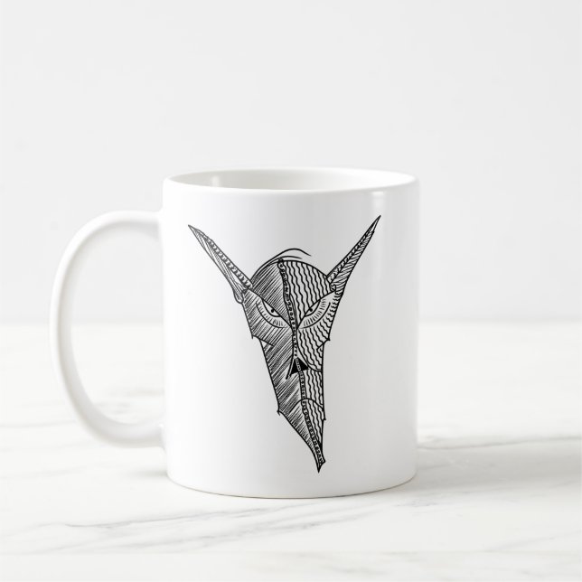 Mug Créature extraterrestre maléfique – Illustration à (Gauche)