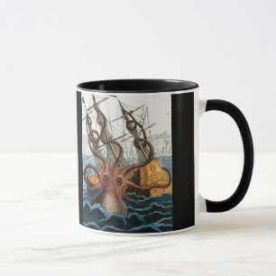 Mug Créature victorienne de mer de poulpe de Steampunk