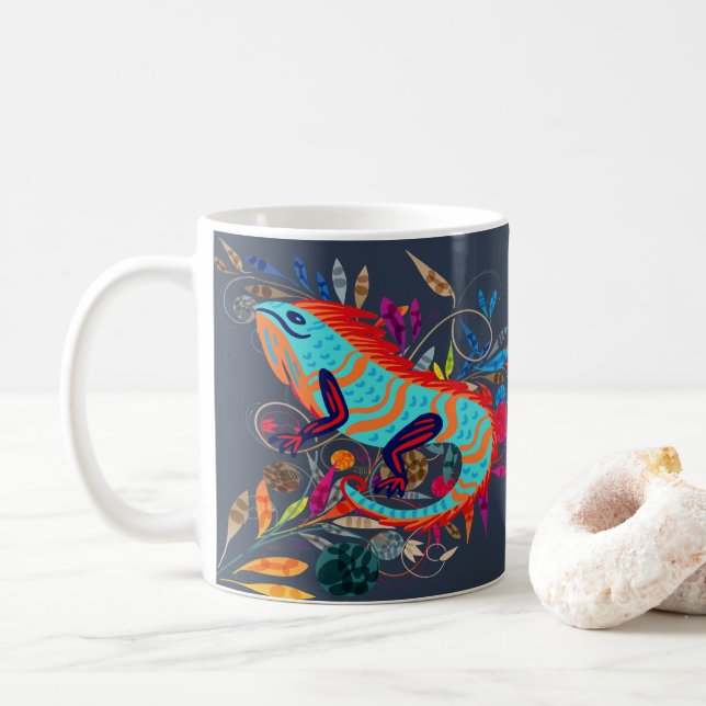 Mug Créatures capricieuses | Iguana (Avec donut)