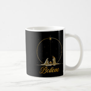 Mug Crèche Croyez Noël Chrétien Famille Joyeux