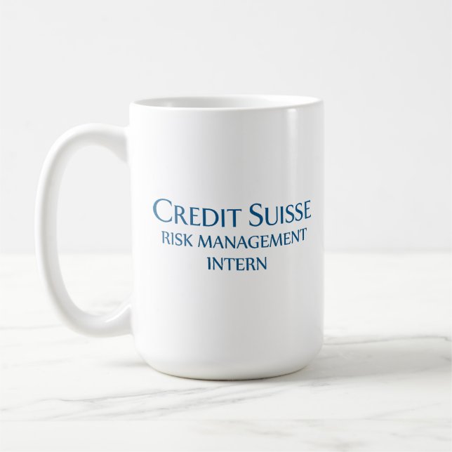 Mug Credit Suisse stagiaire en gestion des risques (Gauche)