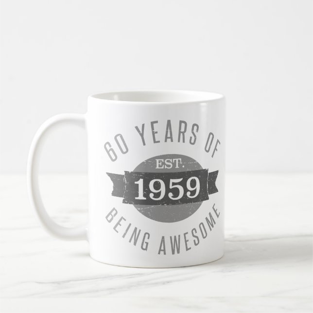 Mug Créé en 1959 60e anniversaire (Gauche)