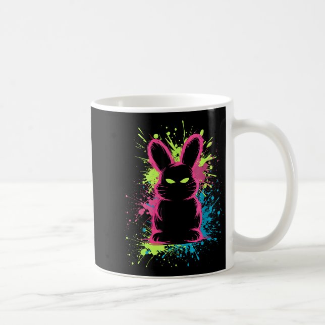 Mug Creepy Cute Goth Bunny Horror Rabbit Sketch Alt Ng (Droite)