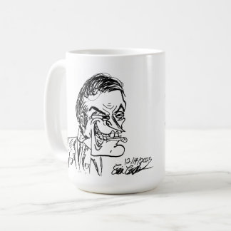 Mug creepy villain cartoon art