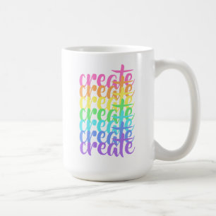 Mug "Créer" Arc-en-ciel