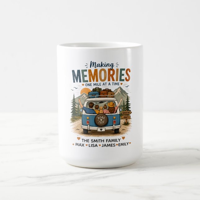 Mug Créer des souvenirs un kilomètre à la fois | Famil (Centre)