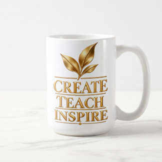 Mug Créer Enseigner Inspirer - Cadeau pour Enseignants
