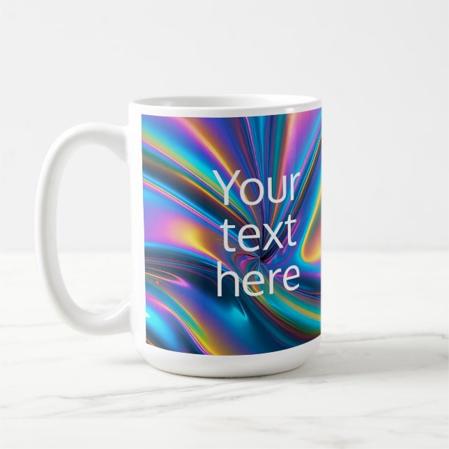 Mug créer son propre hologramme lumineux texte (Gauche)