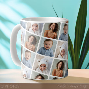 Mug Créer un collage de photos personnalisé avec 3 pho