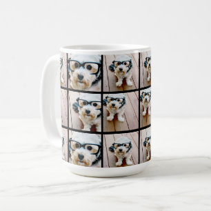 Mug Créer un collage photo personnalisé avec 4 photo