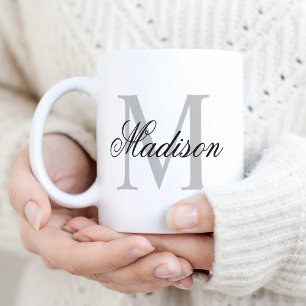 Mug Créer un monogramme de nom personnalisé