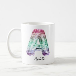 Mug Créer Votre Nom Personnalisé Monogramme A