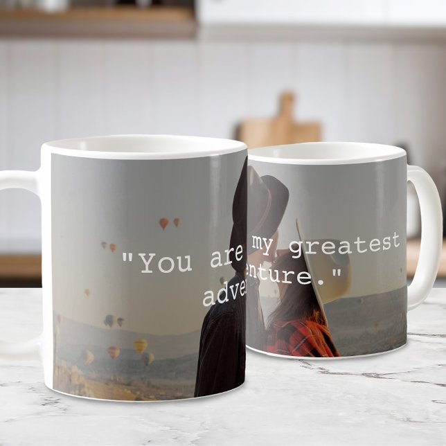 Mug Créer votre propre photo de devis personnalisée (Créateur téléchargé)
