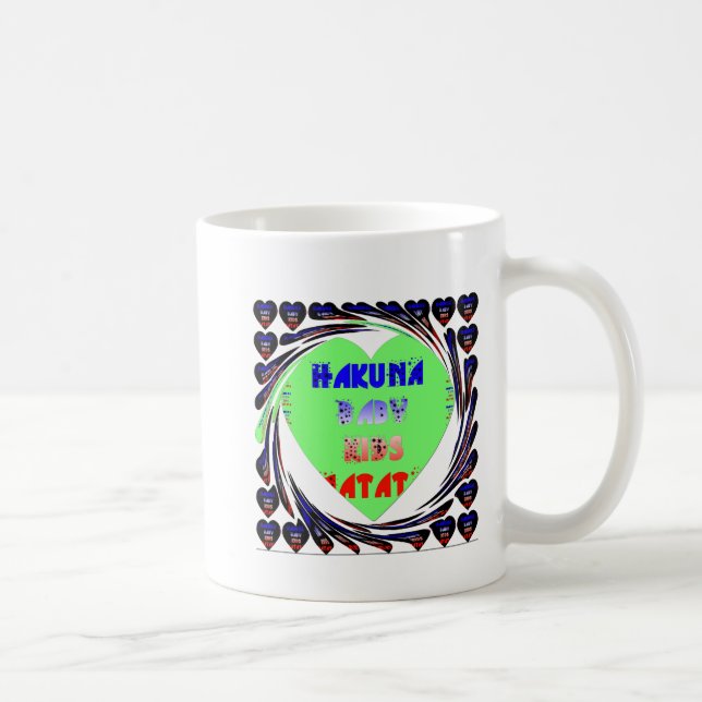 Mug Créez vos propres coeurs lumineux conception bébé  (Droite)