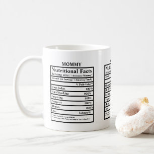 Mug Créez vos propres faits nutritionnels pour la fête