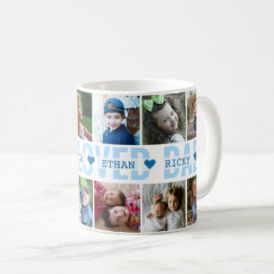 Mug Créez votre propre 12 Collage de photos Papa le p