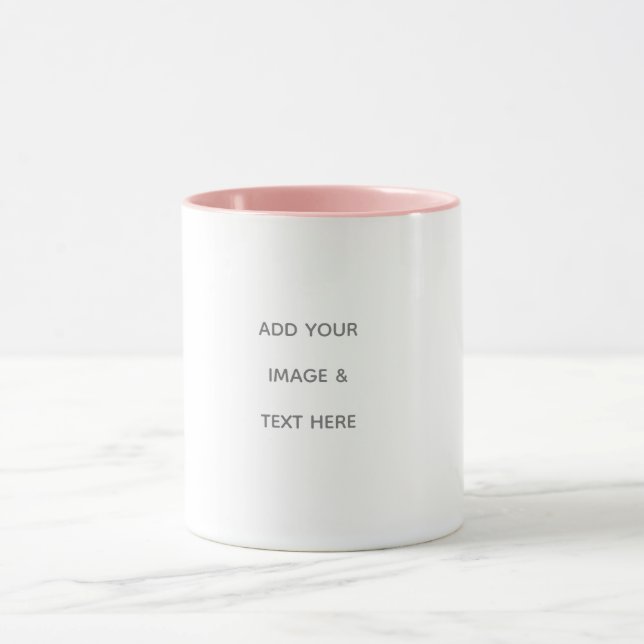 Mug Créez votre propre blanc  (Centre)