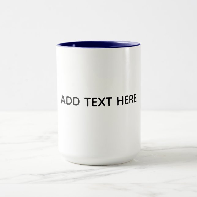 Mug Créez Votre Propre Blanc  (Centre)
