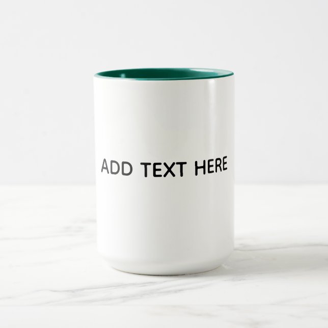 Mug Créez Votre Propre Blanc  (Centre)