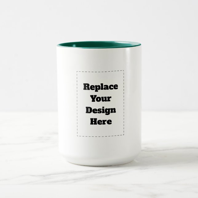 Mug Créez votre propre blanc  (Centre)