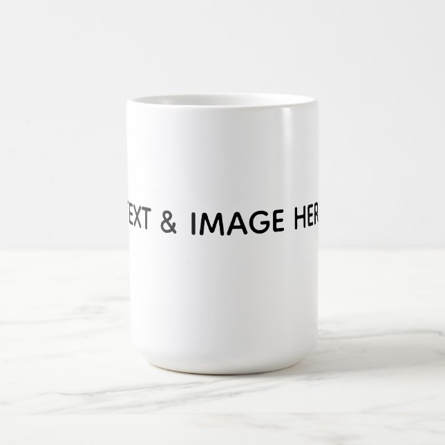 Mug Créez votre propre blanc (Centre)