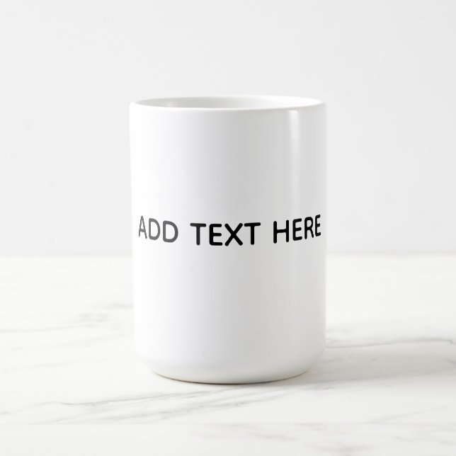 Mug Créez Votre Propre Blanc  (Centre)