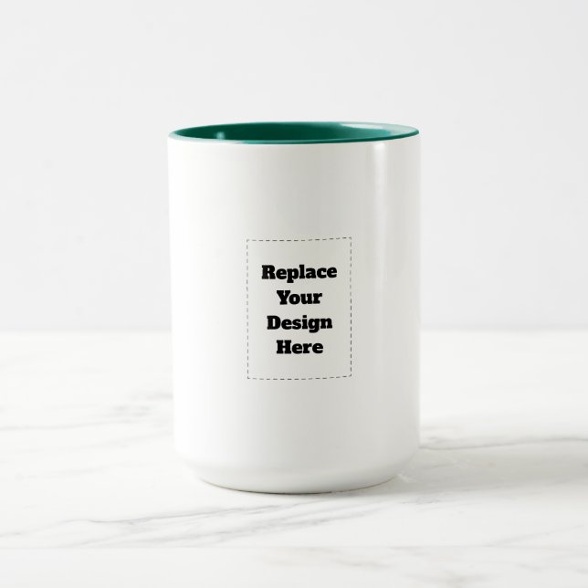 Mug Créez votre propre blanc  (Centre)