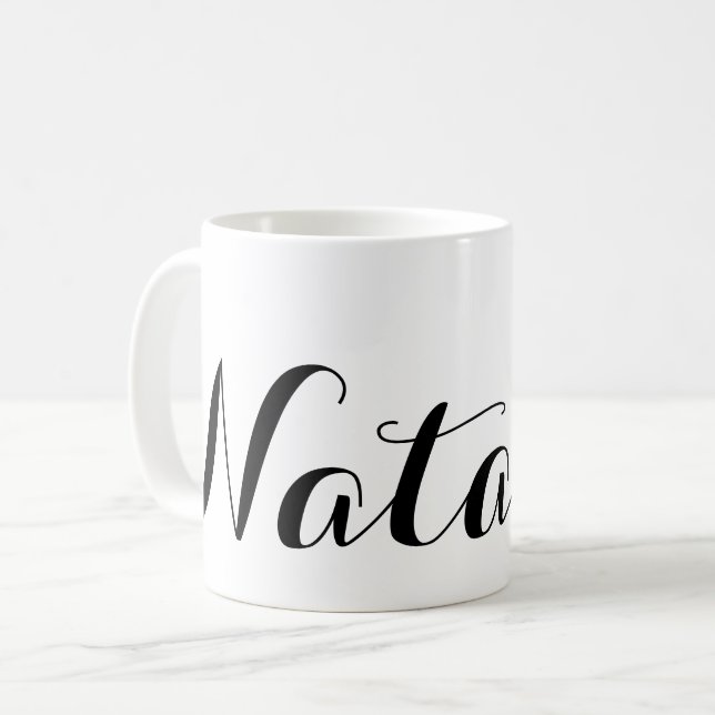 Mug Créez votre propre cadeau personnalisé de nom pers (Devant gauche)