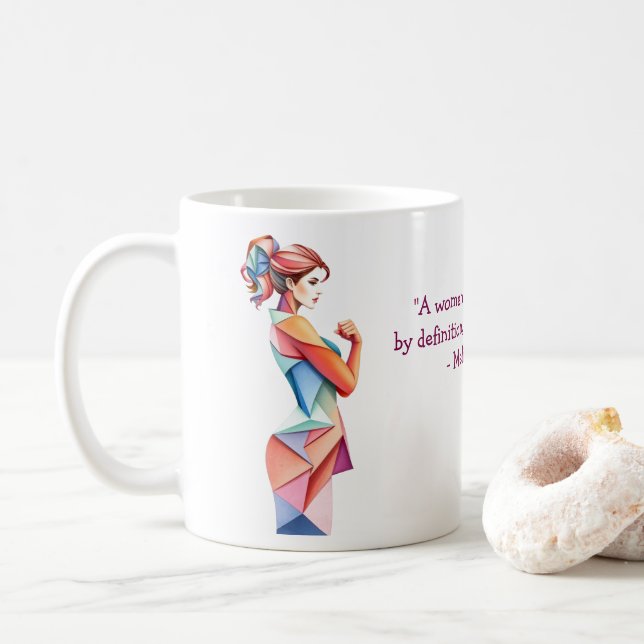 Mug Créez votre propre citation inspirante pour la jou (Avec donut)