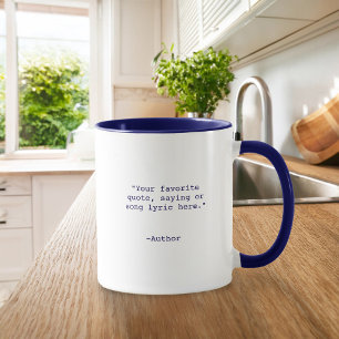 Mug Créez Votre Propre Citation Personnalisée