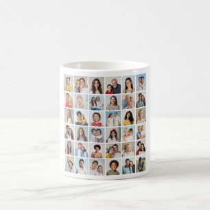 Mug Créez Votre Propre Collage de 36 Photos